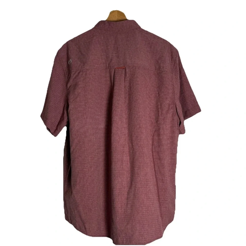 NWOT American Outdoorsman Men's L Button-Down Brick Red Shirt Fishing Lined - Picture 3 of 11